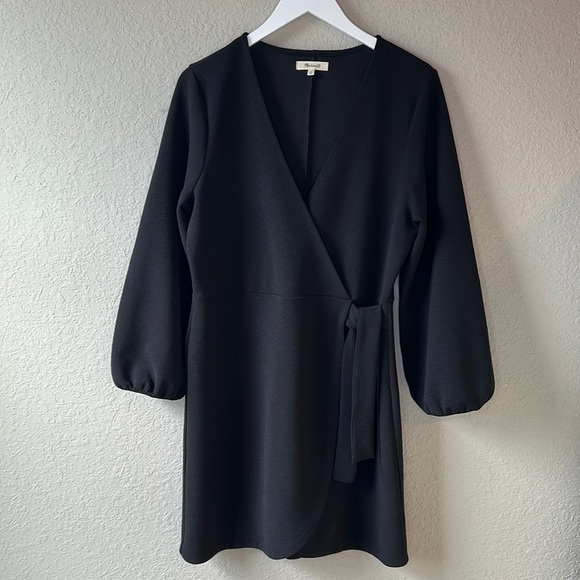 NWOT Madewell Texture & Thread Long-Sleeve Side-Tie Dress Size Large - Picture 2 of 13